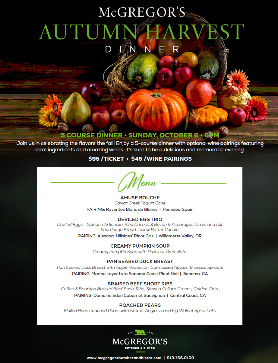 Event - Autumn Harvest Dinner