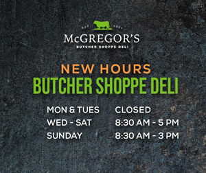 Butcher Shoppe Hours