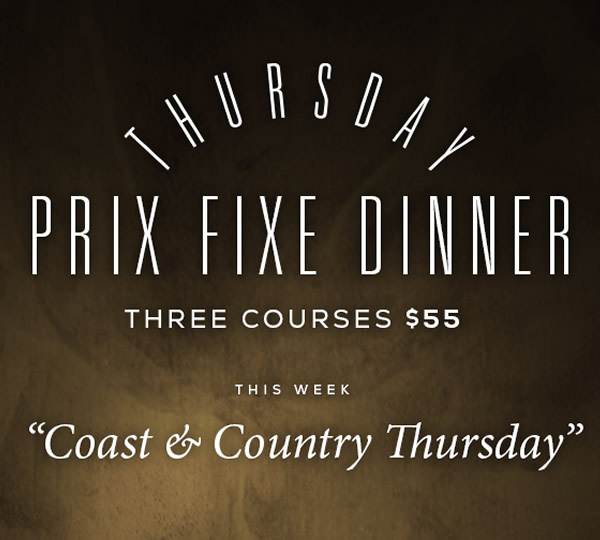 Thursday Prix Fixe