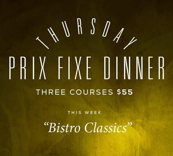 Thursday Prix Fixe